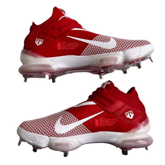 Nike Force Zoom Trout 7 Metal Baseball Cleats Men’s Size 14 Red White CI3134-602 - Picture 8 of 13